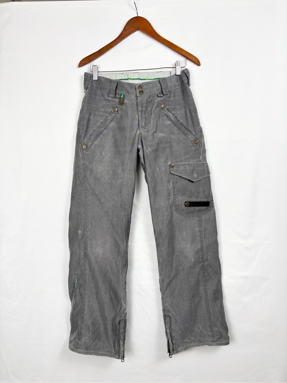 Volcom V Line Science Transition 06 Grey Snowboard Pants Size XS Cargo